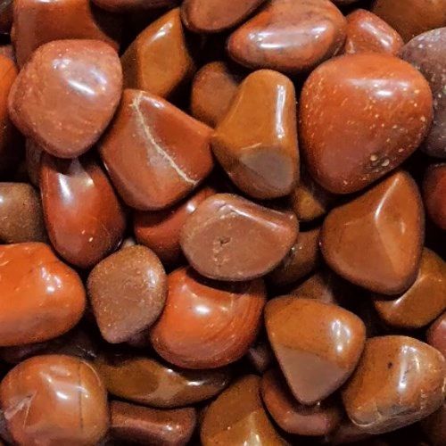 Jasper Red Tumbled Stone, Type: .5"-1"