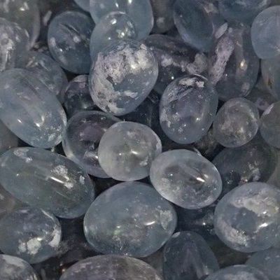 Celestite High Clarity Tumbled Stone .75"