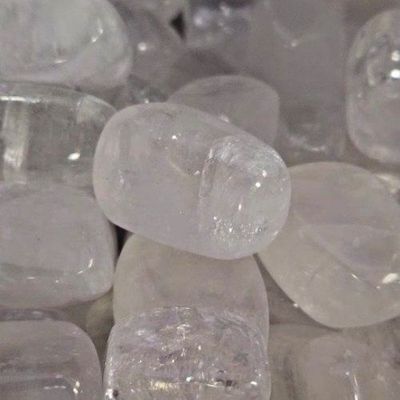 Calcite Clear Tumbled Stone 1"
