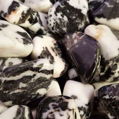 Jasper Zebra Tumbled Stone 1"