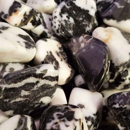 Jasper Zebra Tumbled Stone 1&quot;