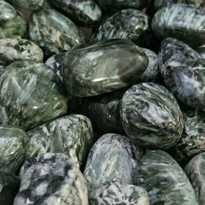 Seraphinite Tumbled Stone High Quality 1"