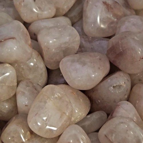 Quartz Strawberry Light Tumbled .75&quot;-1&quot;