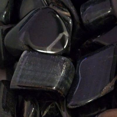 Tiger Eye Blue Tumbled Stone .75"-1.25"