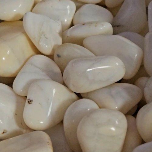 Opal White High Quality Tumbled Stone .75&quot;-1&quot;