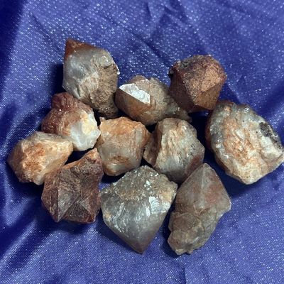 Quartz Hematoid Cluster