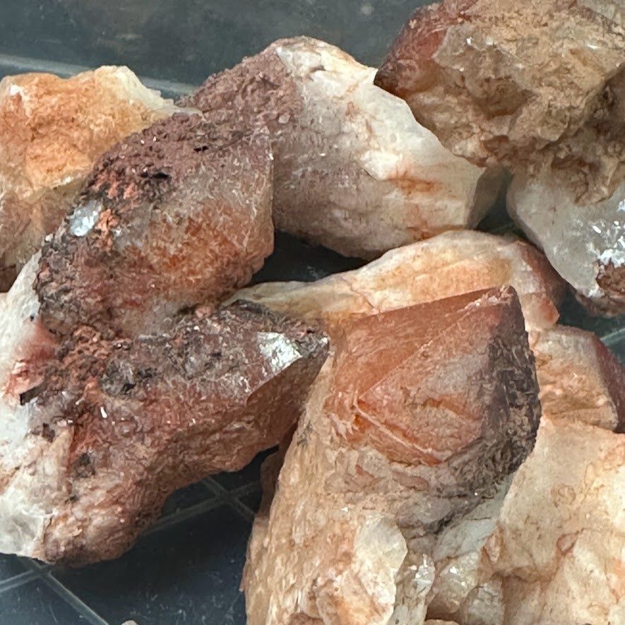 Quartz Hematoid Cluster, Size: 2"-3"