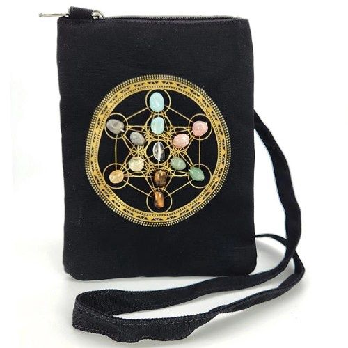 Sacred Geometry Crystal Gride Body Bag