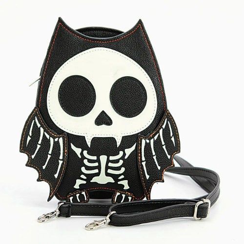 Glow In The Dark Skeleton Bat Body Bag
