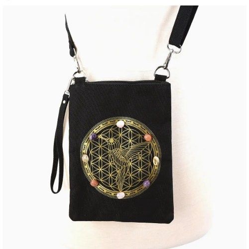 Humming Bird Crystal Grid Body Bag