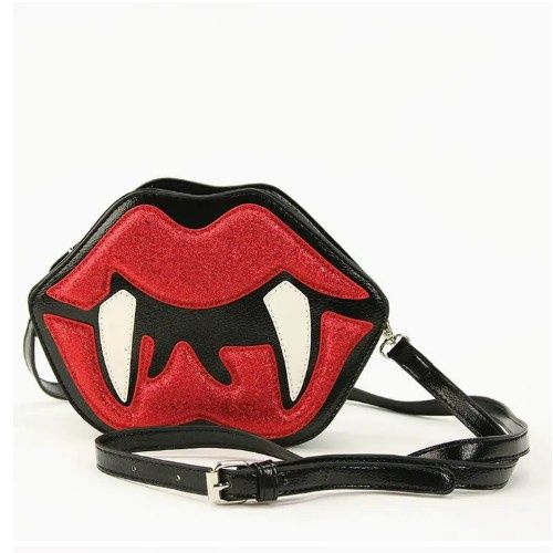 Vampire Mouth Crossbody Bag