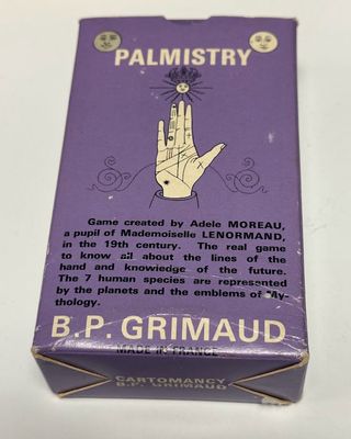 Palmistry Cards by B P Grimaud  1963 OOP