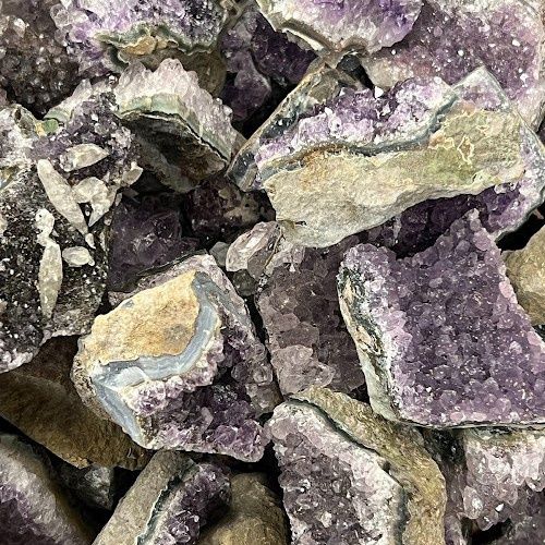 Amethyst Druzy Cluster - Select