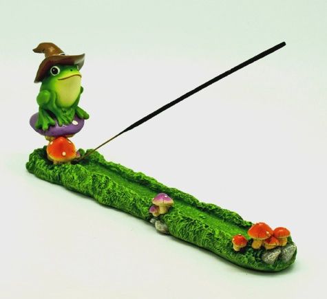 Incense Burner Resin Magical Frog