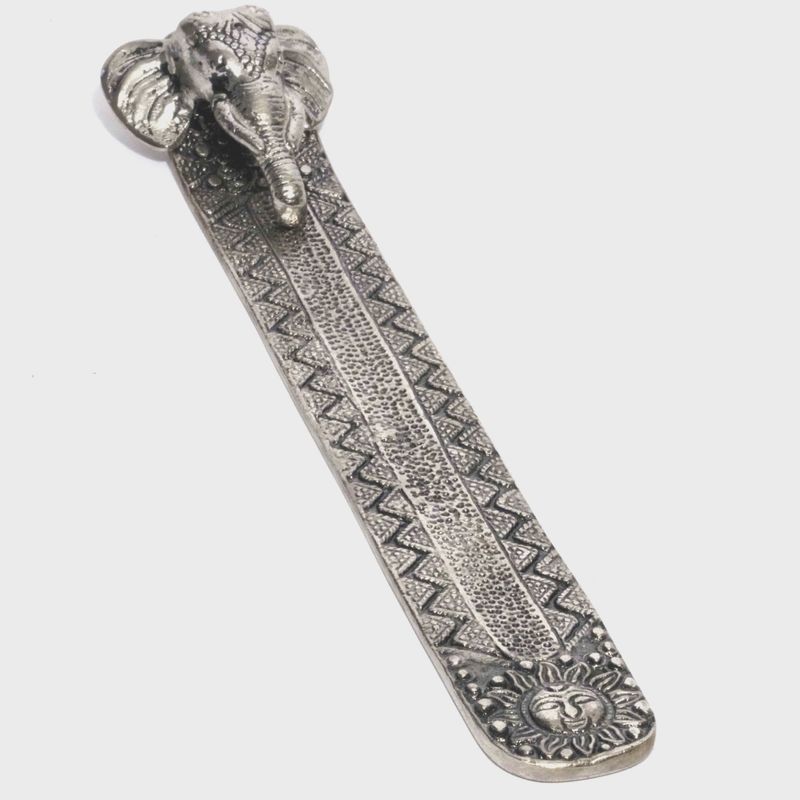 Incense Burner Metal Elephant Head