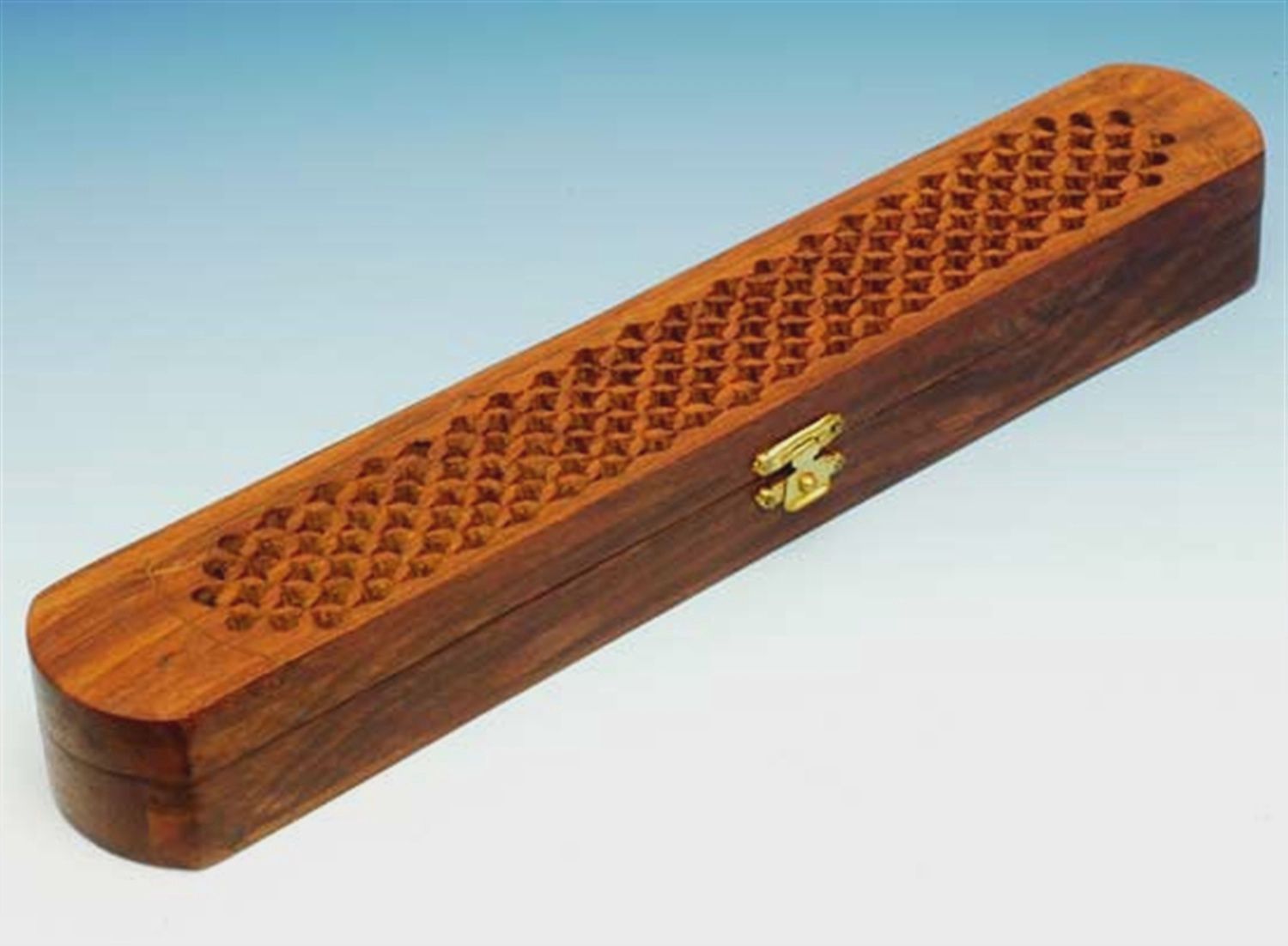 Incense Burner Box Wood with net filigree
