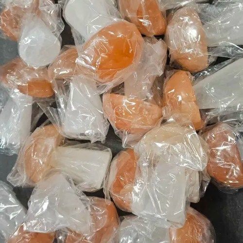 Selenite Peach Mushroom 2.5&quot;