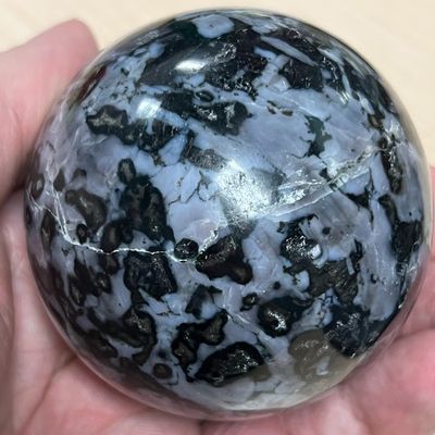 Indigro Gabbro AKA Mystic Merlinite Sphere 2.5" / 444g
