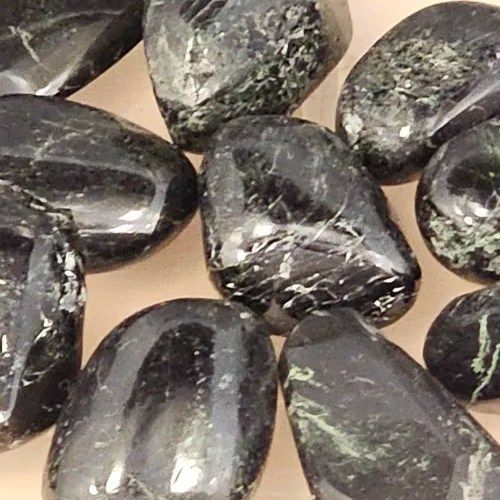 Diopside Black Star Tumbled Stone .75"-1"