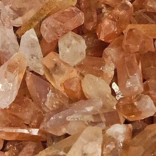 Quartz Tangerine Rough Stone Point .75&quot;-1&quot;