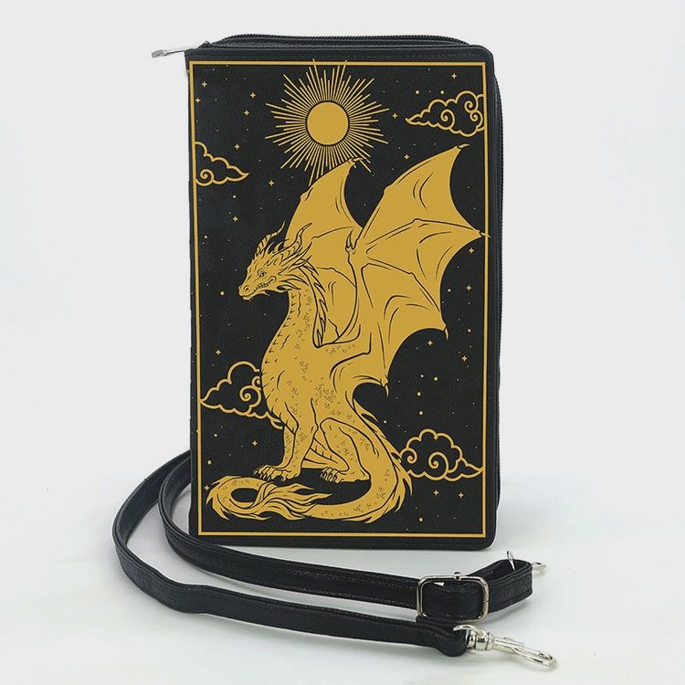 Book of Dragon Book Clutch Bag in Vinyl