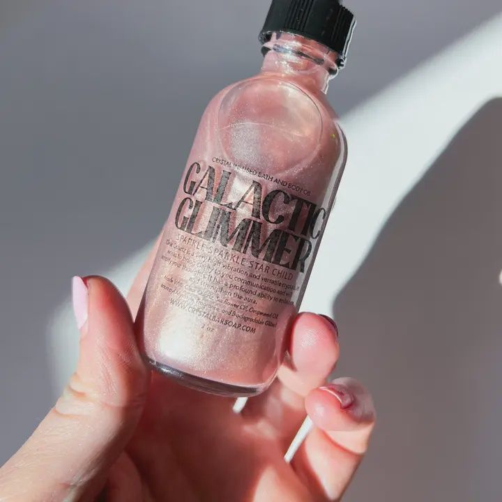 Body Oil - Galactic Glimmer - (Crystal-Infused)
