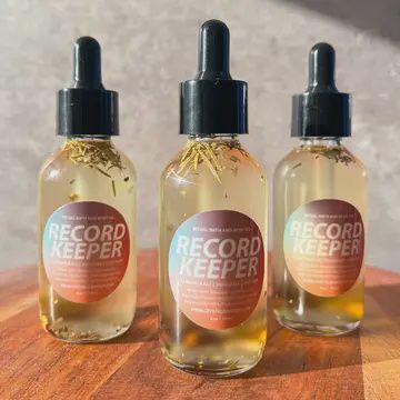 Body Oil Crystal Infised - Record Keeper, Size: 1 oz