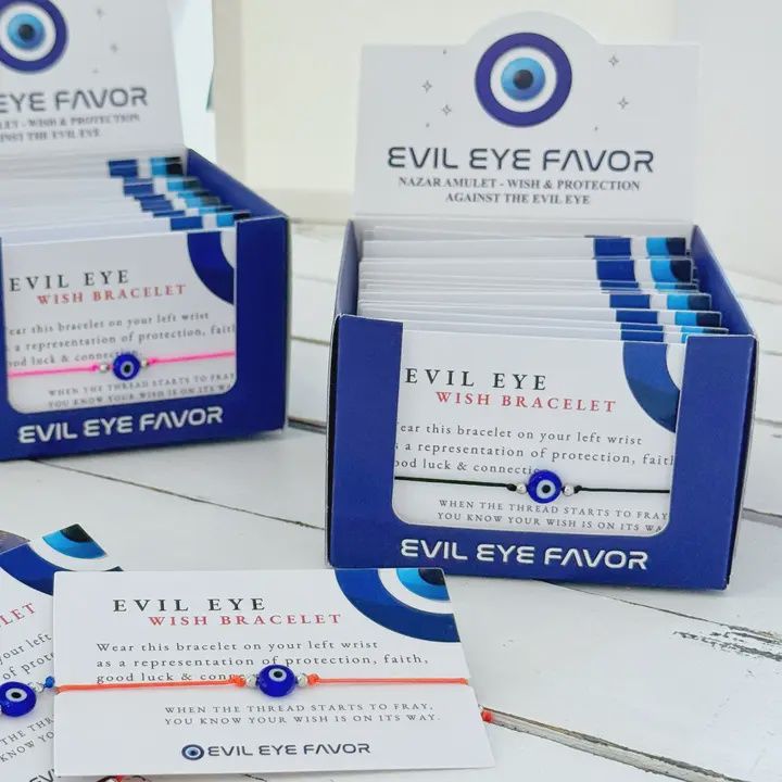 Bracelet Evil Eye Adjustable Carded