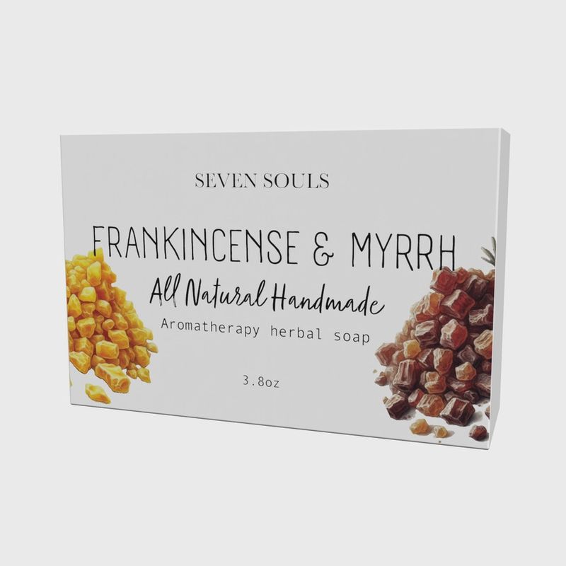 Soap Frankincense &amp; Myrrh Aromatherapy Herbal Bar 4 oz