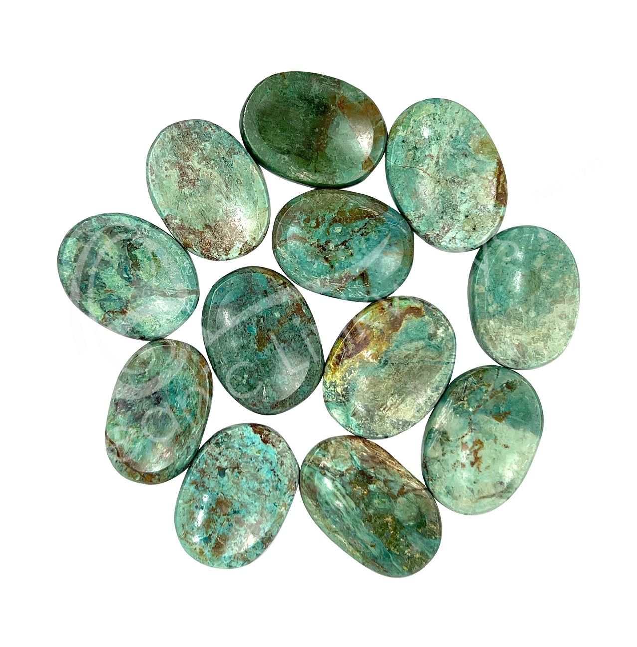 Turquoise Worry Stones Size : 1.5 to 1.75"