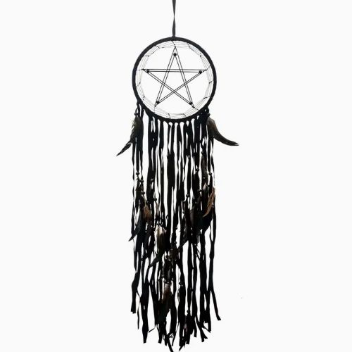 Dreamcatcher - Pentacle Black 37" Dreamcatcher - Pentacle Black 37"