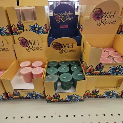 Candle Votive Scented Wild Rose