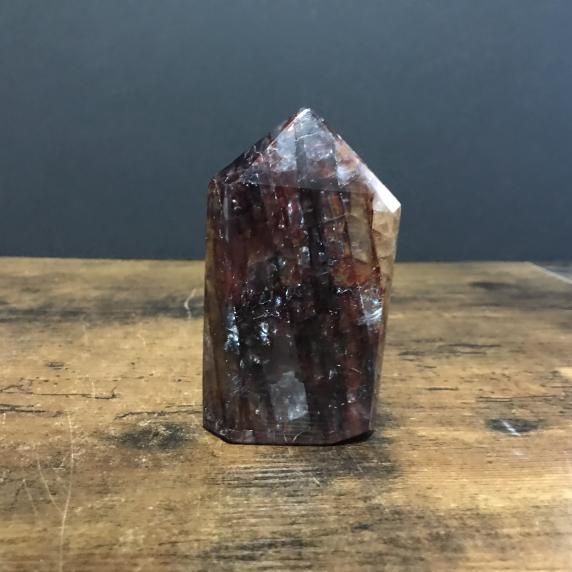 Quartz Hematoid Tower priced by weight, Size: 262g
