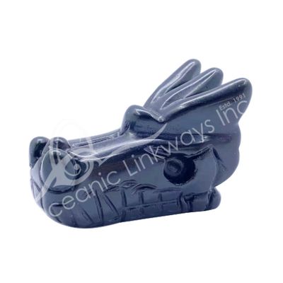 Assorted Dragon Head Gemstone Carving 2"