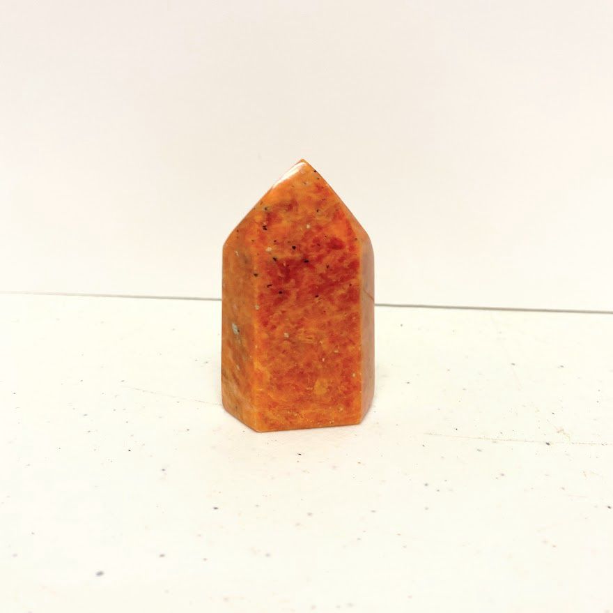Apatite Orange Tower priced by weight, Size: 2.25" | 83g