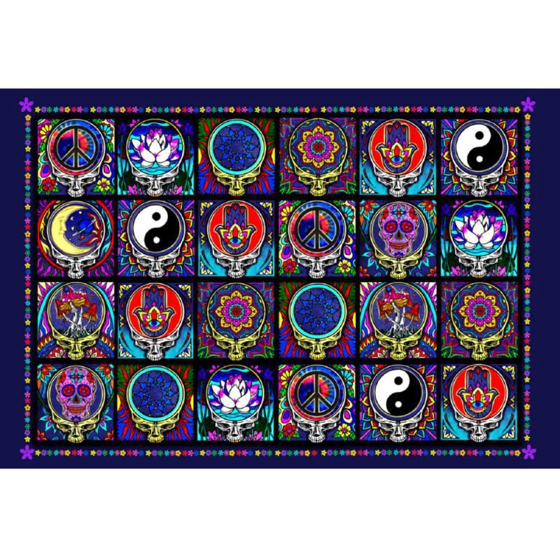 Tapestry 60"x90" - Select, Type: 24 Skulls 3D