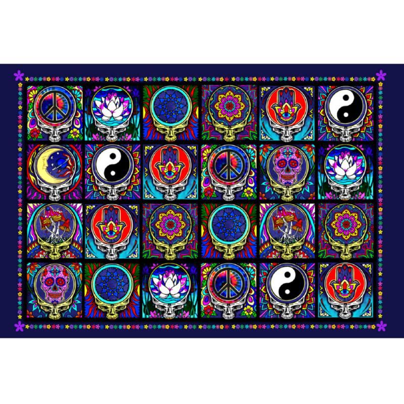 Tapestry 60"x90" - Select, Type: 24 Skulls 3D