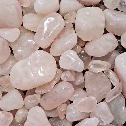 Quartz Rose Tumbled Stone - Select Size, Type: .75"-1.25" Grade A