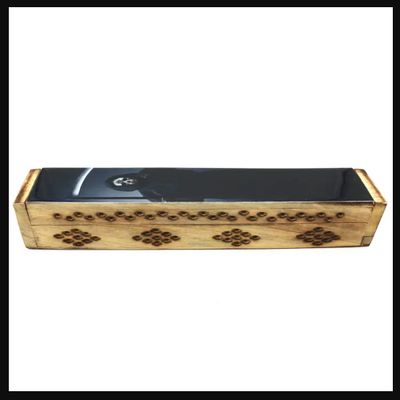 Incense Burner Wood Coffin Box