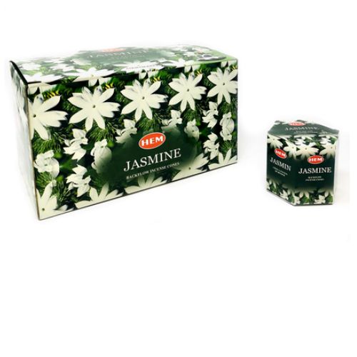 Hem Backflow Incense Cones 40/Box, Type: Jasmine