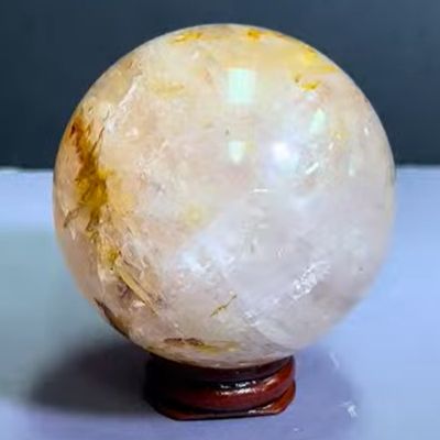 Quartz Star Rose w/ Hematoid Golden Healer Sphere - Select