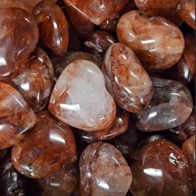 Quartz Hematoid Heart - Select