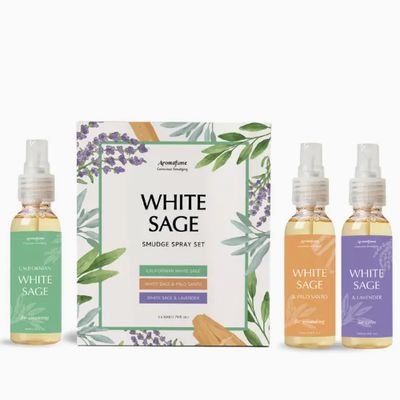 White Sage Smudge Spray Set