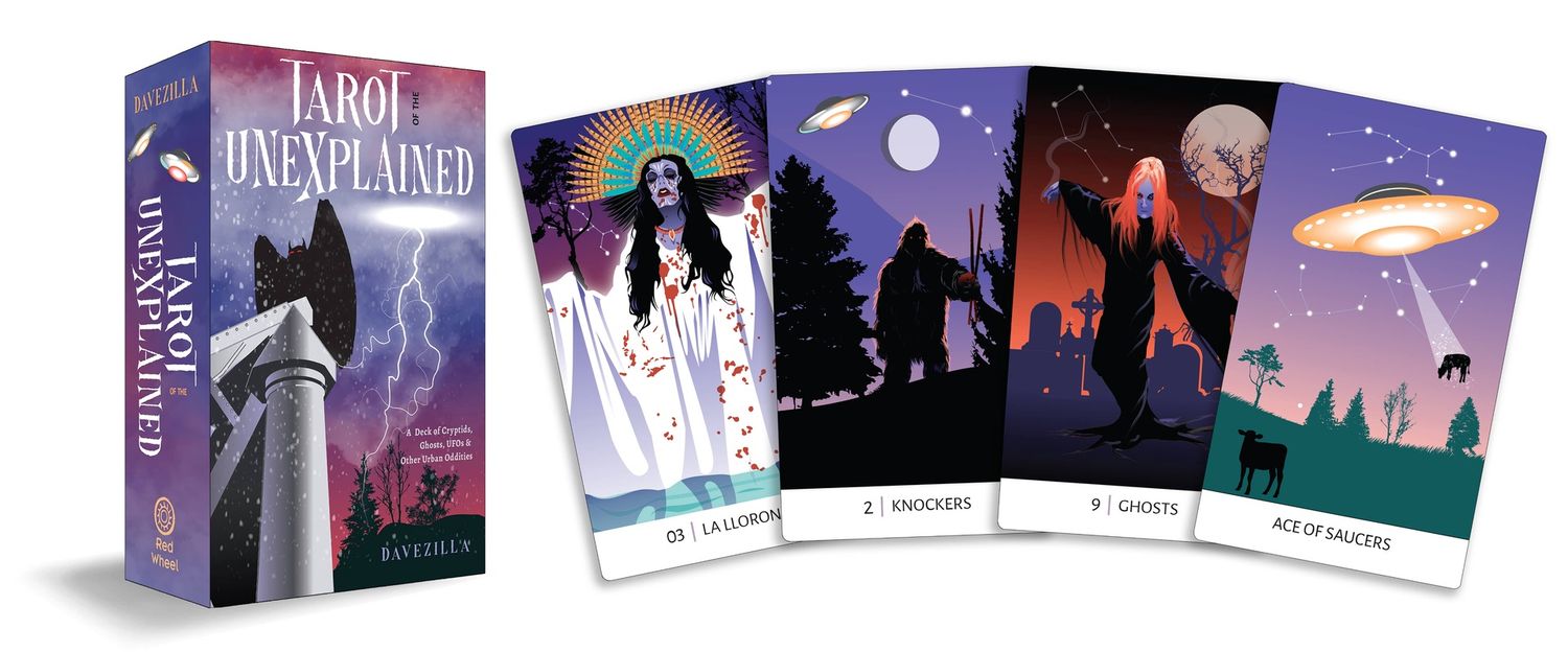Tarot of the Unexplained: 78 Cards &amp; Guide: Cryptids, Ghosts