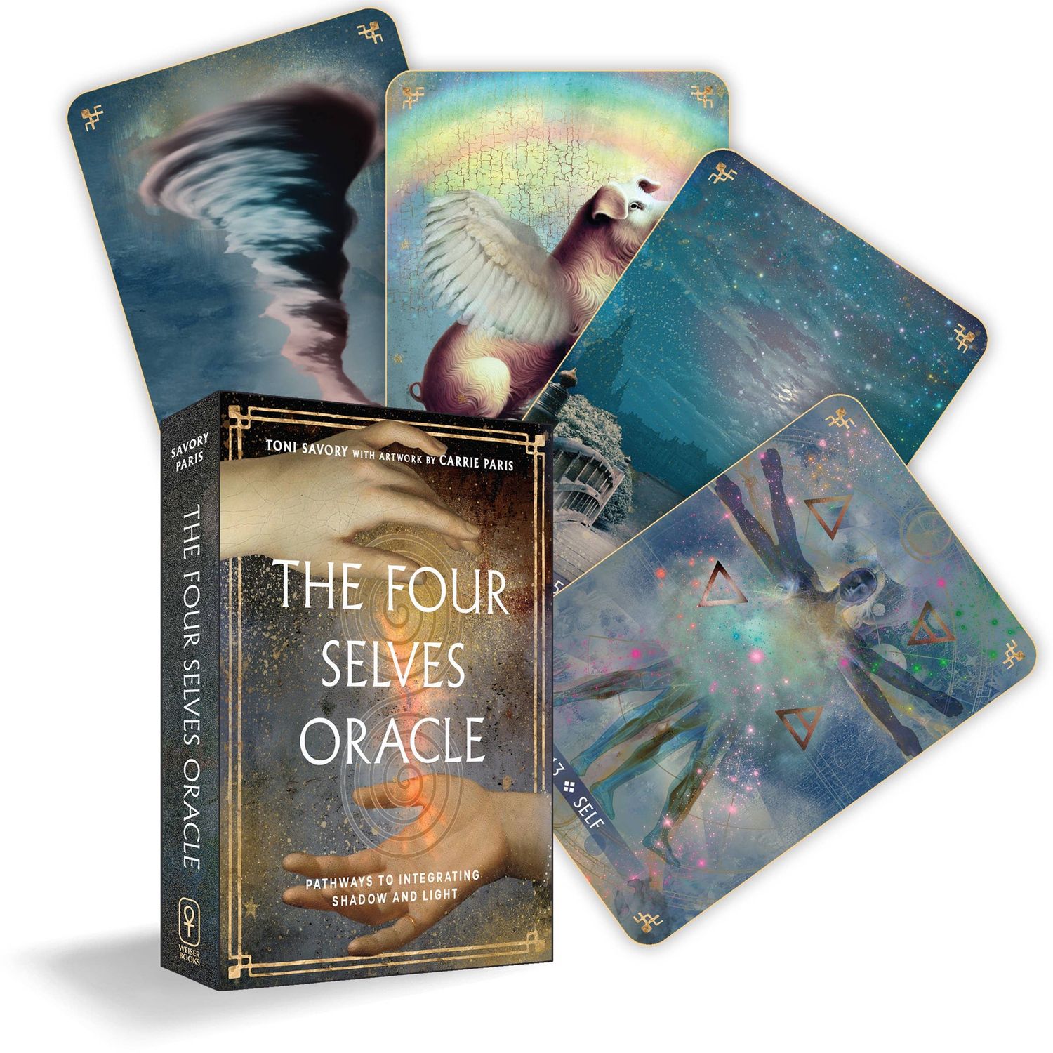Four Selves Oracle: 36 Gilt Edge Cards &amp; Full Color Guide