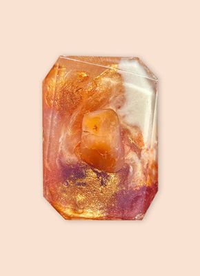 Soap Crystal Infused Bar RADIATE WARMTH (Sacral Chakra