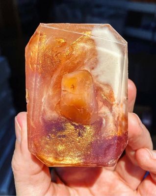 Soap Crystal Infused Bar RADIATE WARMTH (Sacral Chakra
