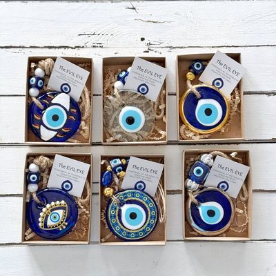 Evil Eye in Gift Box – Greek Evil Eye Style 6