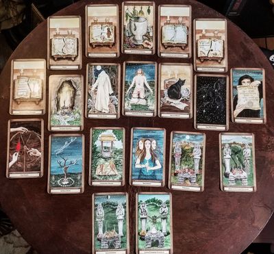 The Hidden Path Tarot Deck &amp; Guidebook 1st Ed OOP New Sealed