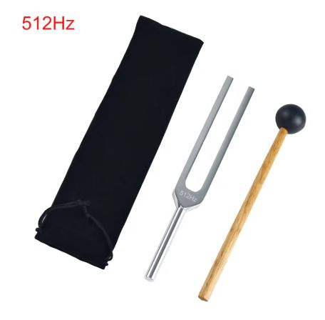 Tuning Fork 512 mhz w/ black velvet pouch